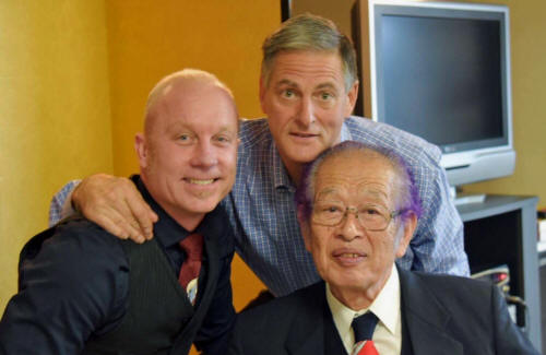 Doug and I wishing Sensei a Happy 84th Birthday!